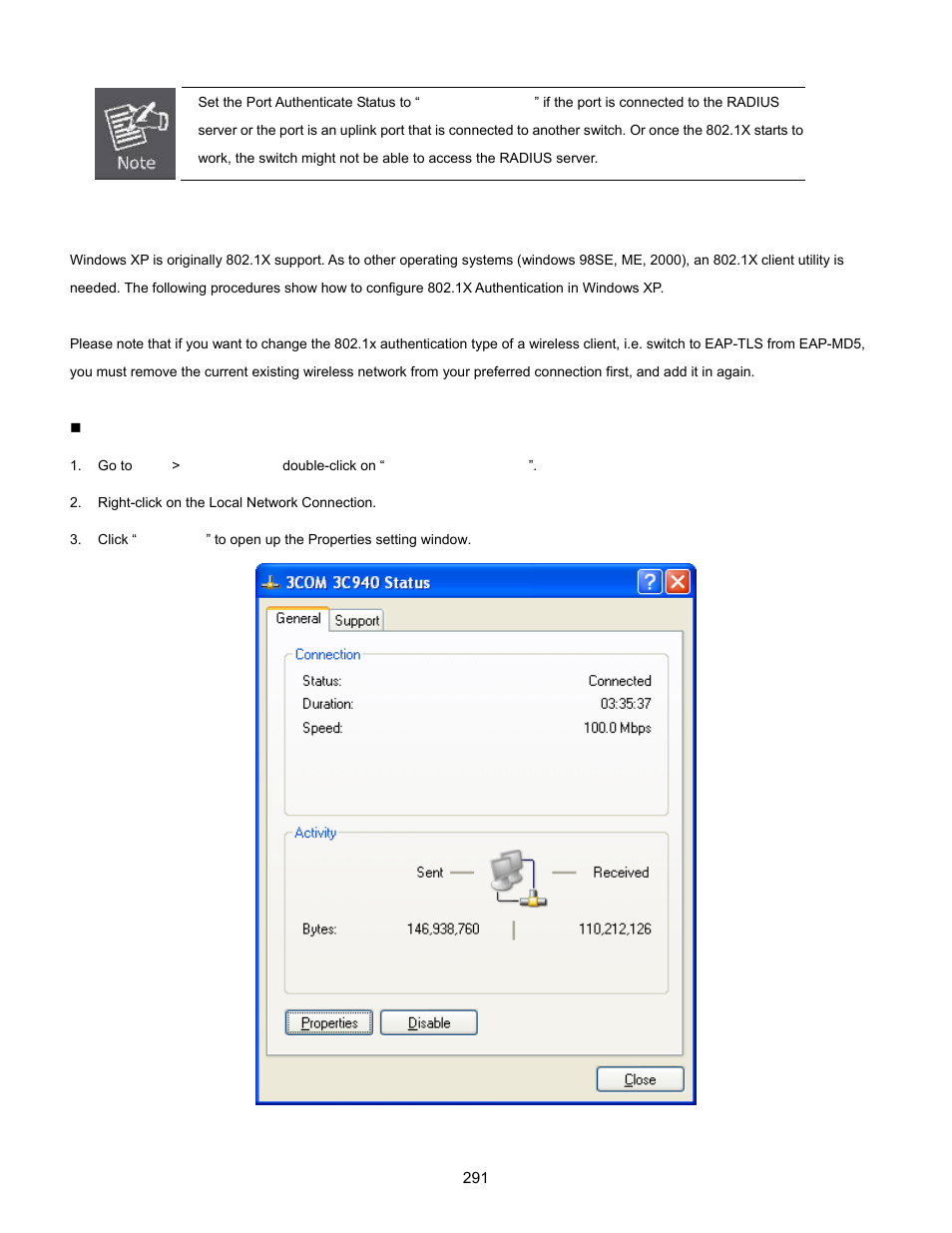 11 802.1x client configuration | Interlogix NS3702-24P-4S User Manual User Manual | Page 291 / 405