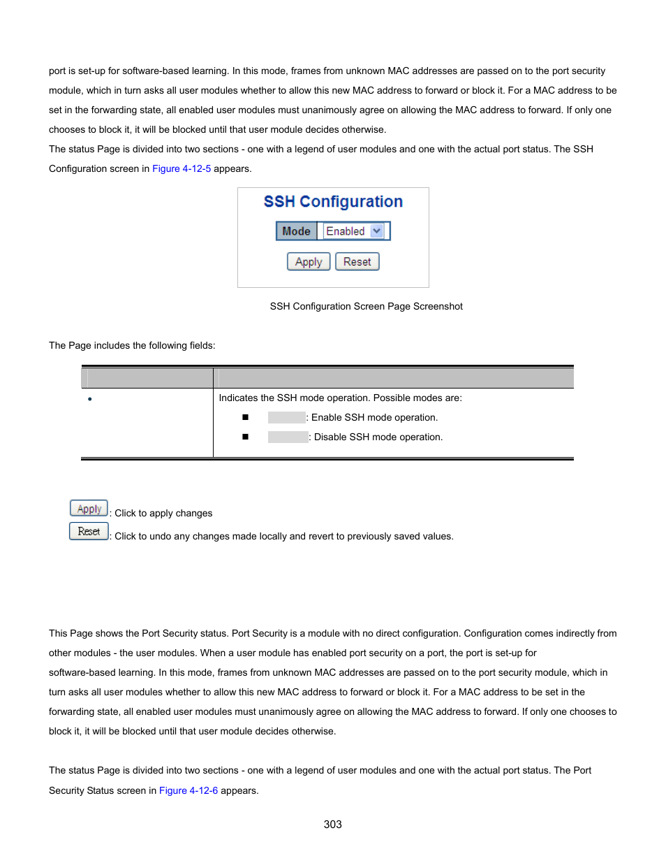 6 port security status | Interlogix NS3702-24P-4S User Manual User Manual | Page 303 / 405