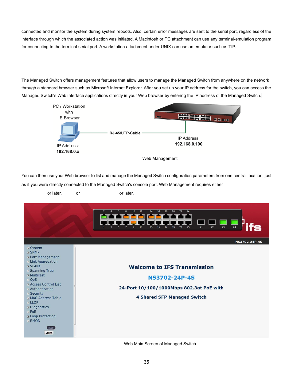 4 web management | Interlogix NS3702-24P-4S User Manual User Manual | Page 35 / 405