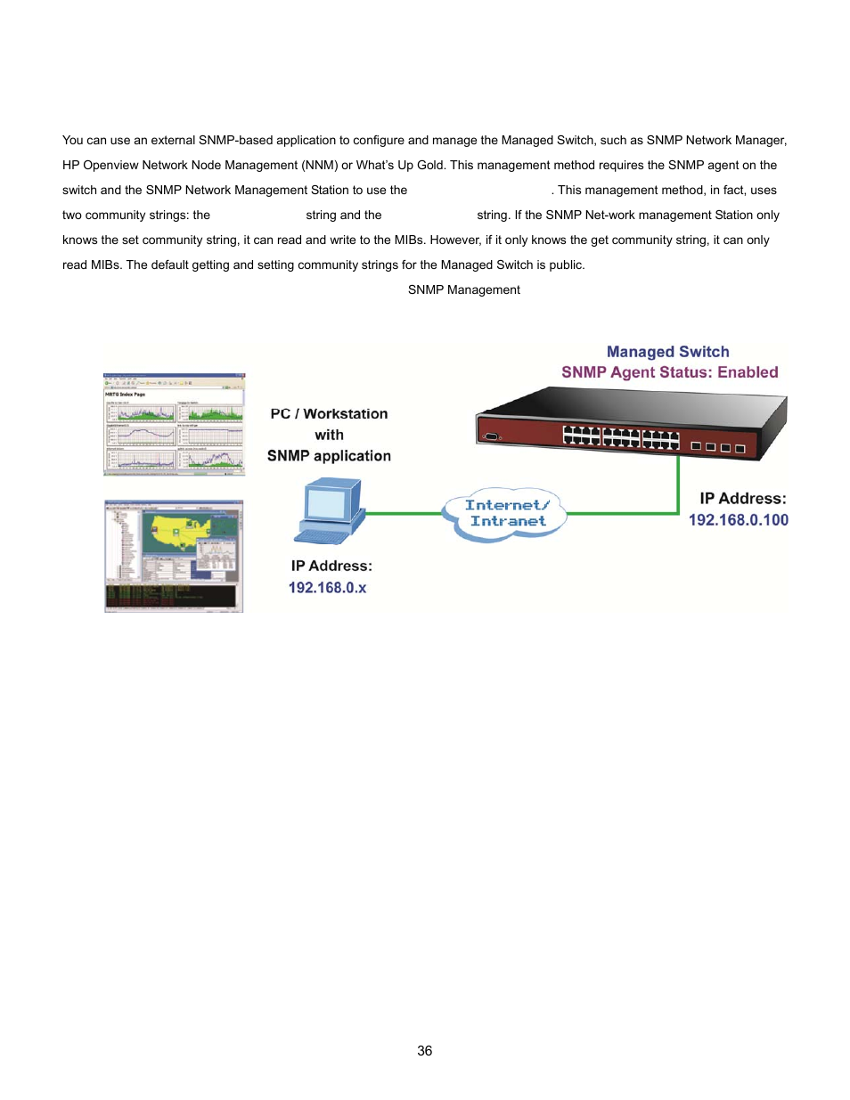 5 snmp-based network management | Interlogix NS3702-24P-4S User Manual User Manual | Page 36 / 405