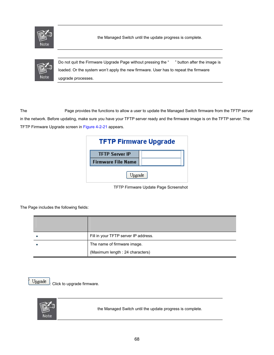 17 tftp firmware upgrade | Interlogix NS3702-24P-4S User Manual User Manual | Page 68 / 405