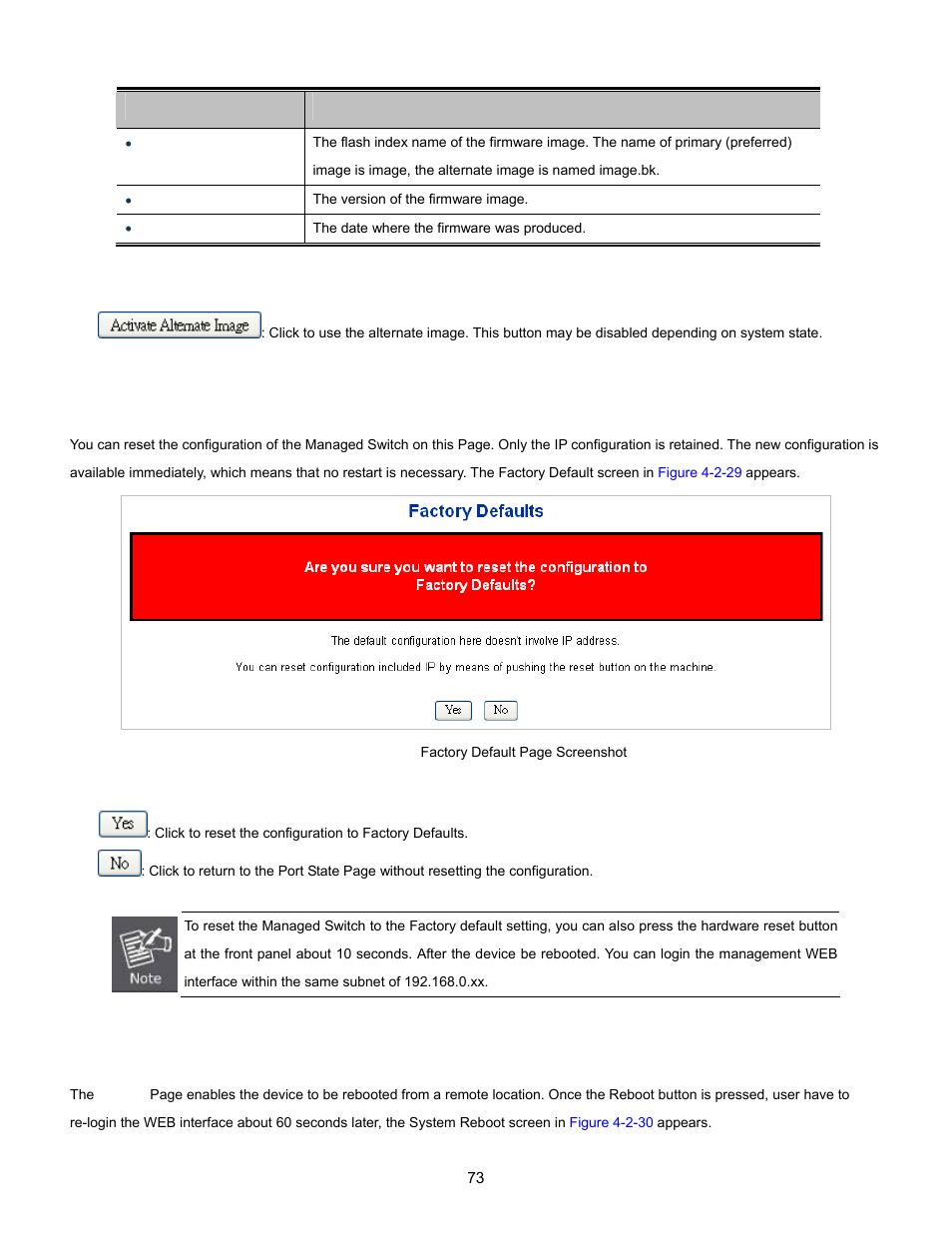 24 factory default, 25 system reboot | Interlogix NS3702-24P-4S User Manual User Manual | Page 73 / 405