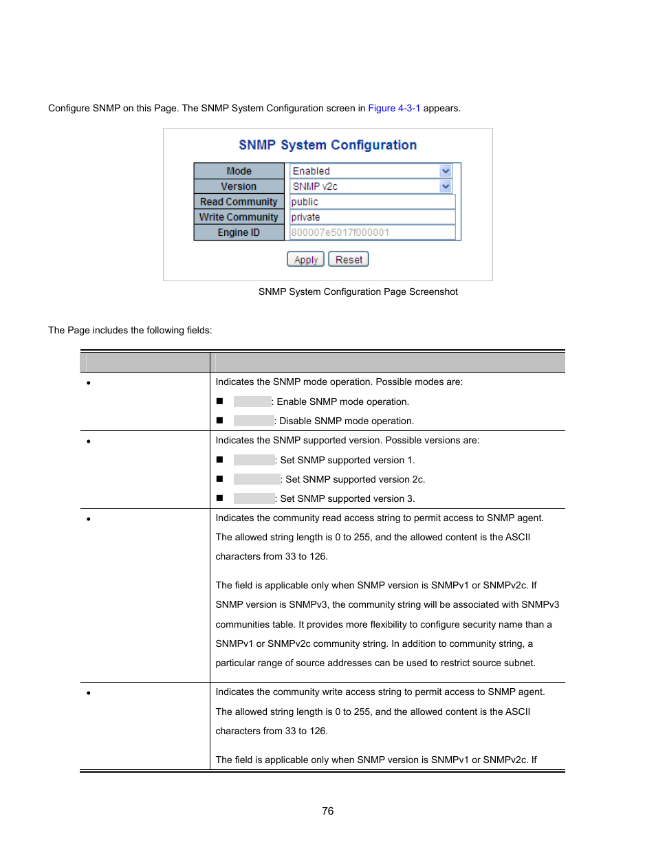 2 snmp system configuration | Interlogix NS3702-24P-4S User Manual User Manual | Page 76 / 405