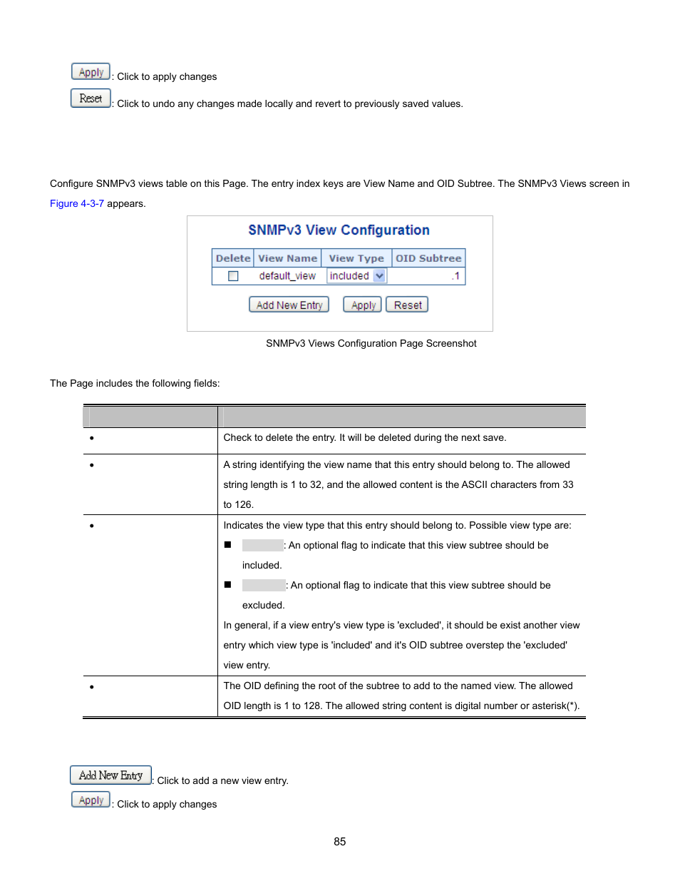 4 snmpv3 views | Interlogix NS3702-24P-4S User Manual User Manual | Page 85 / 405