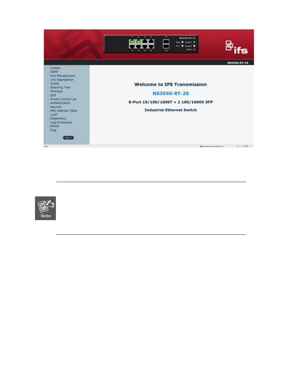 Interlogix NS3550-8T-2S Installation Guide User Manual | Page 8 / 12