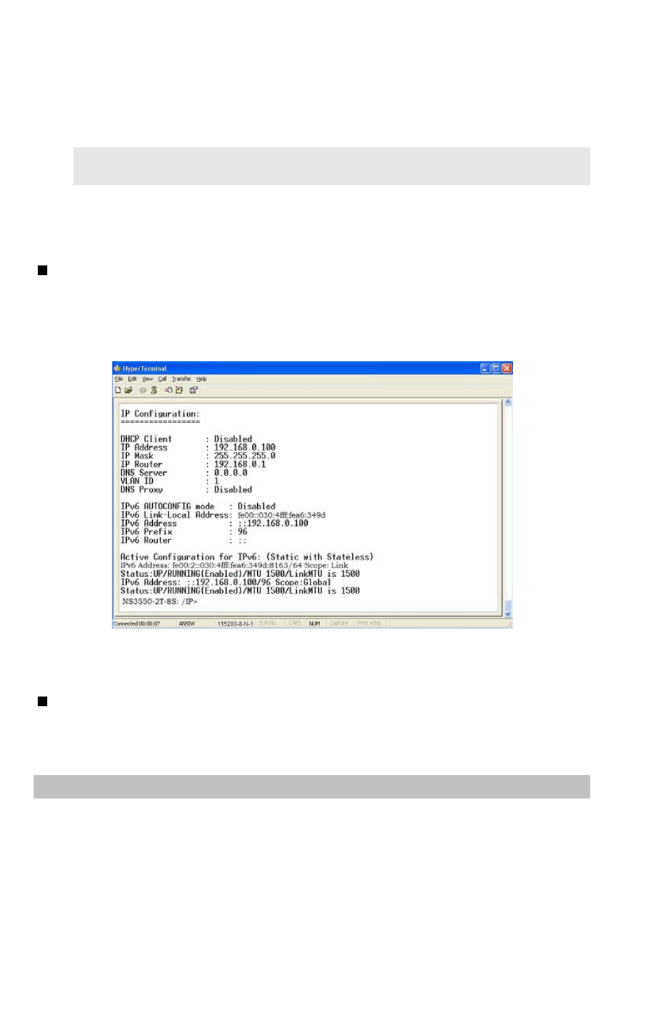 Configure ip address | Interlogix NS3550-2T-8S Installation Guide User Manual | Page 12 / 18