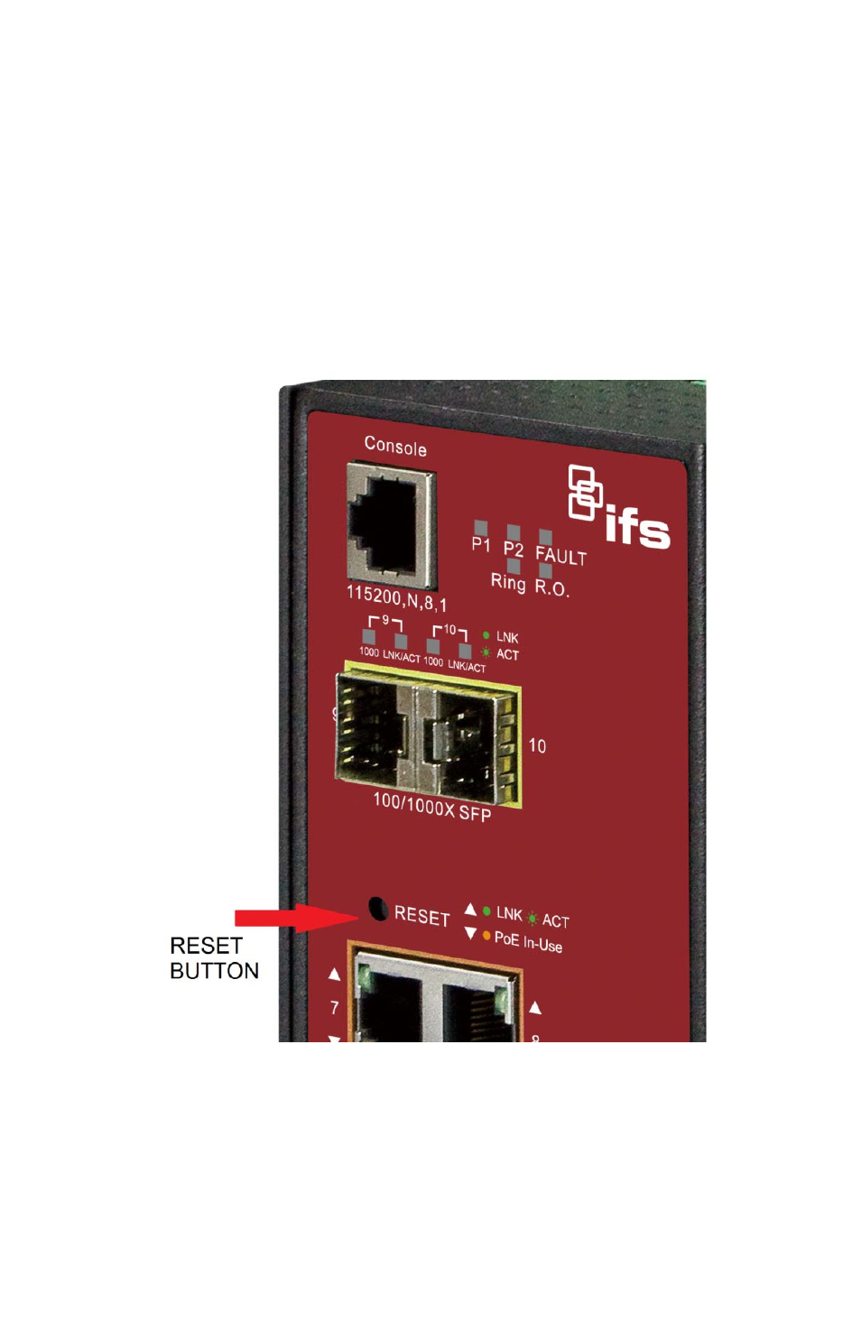 Reset the switch to default | Interlogix NS3550-2T-8S Installation Guide User Manual | Page 17 / 18