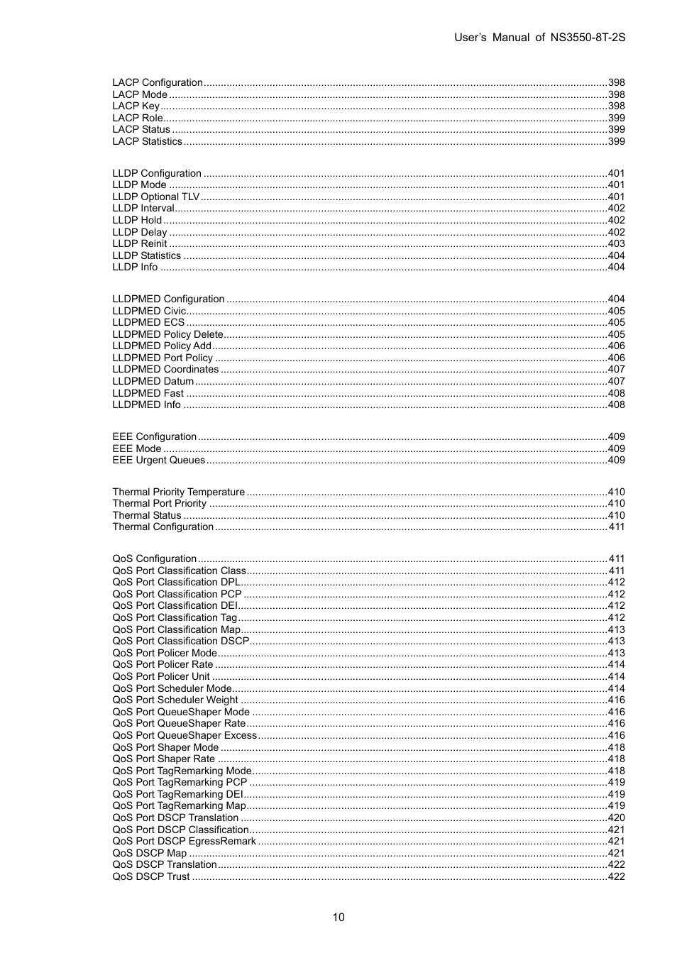 Interlogix NS3550-8T-2S User Manual User Manual | Page 10 / 495