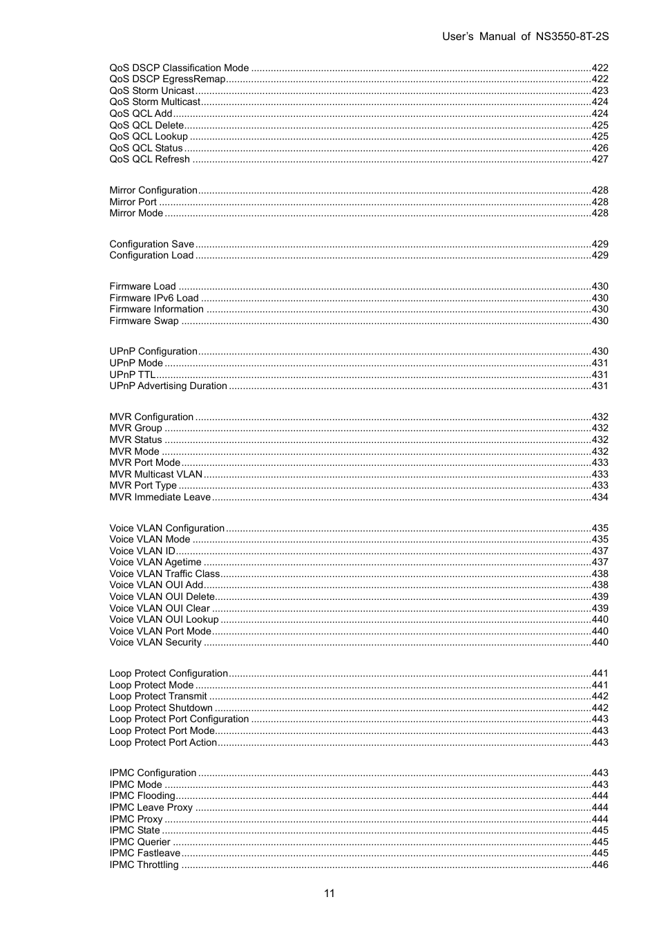 Interlogix NS3550-8T-2S User Manual User Manual | Page 11 / 495