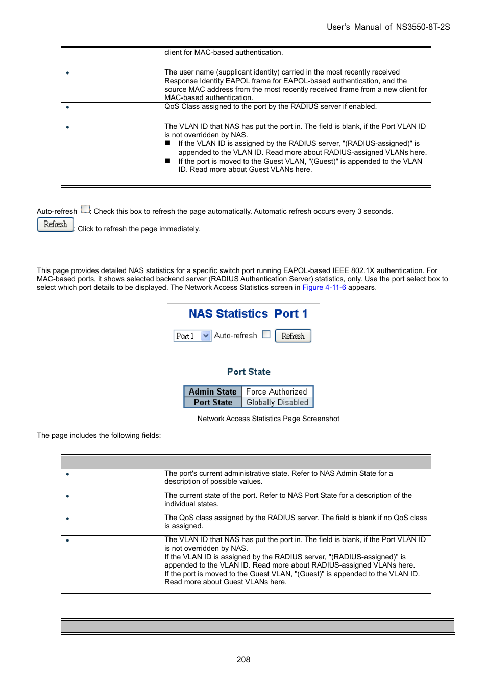 5 network access statistics | Interlogix NS3550-8T-2S User Manual User Manual | Page 208 / 495