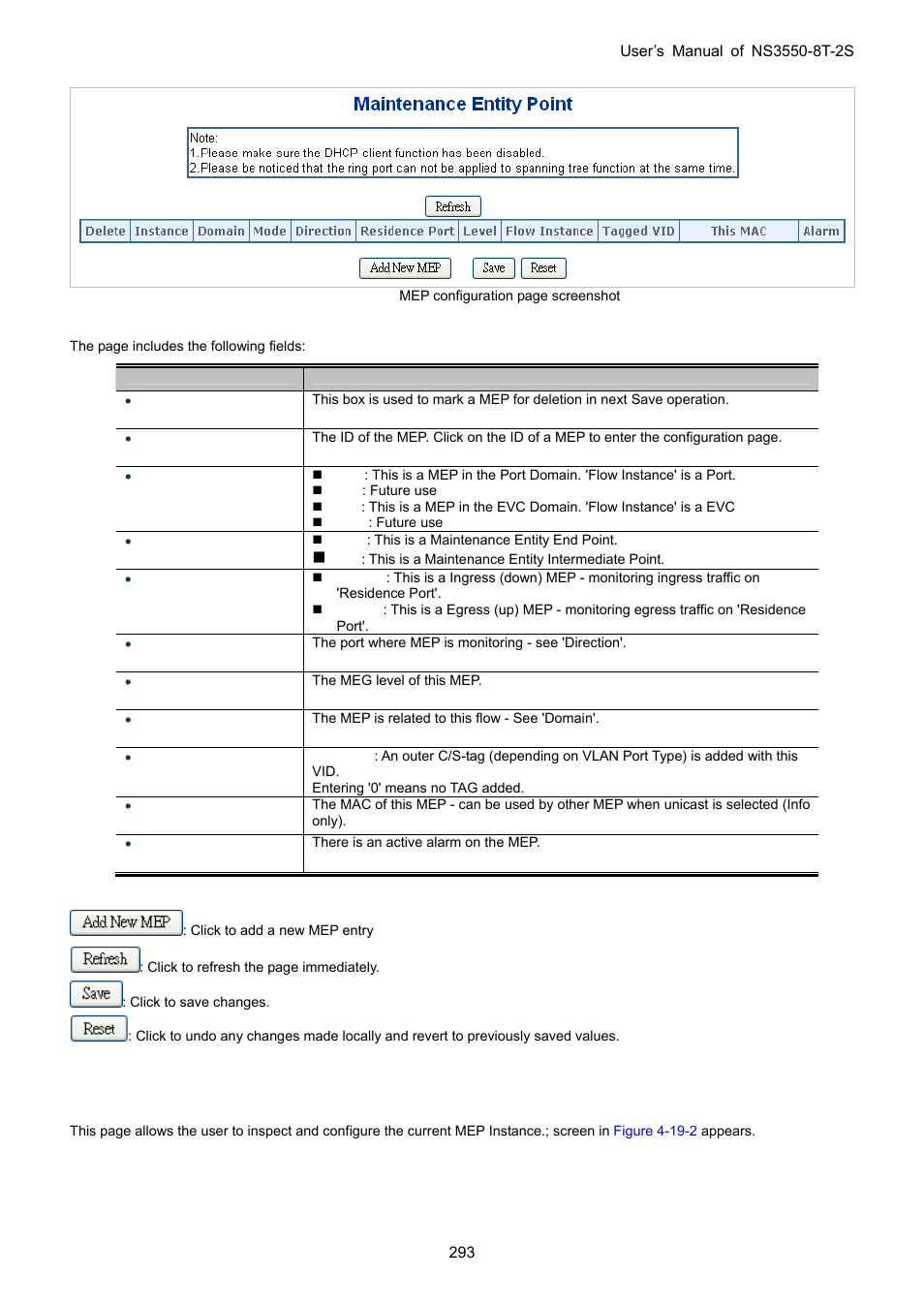 2 detailed mep configuration | Interlogix NS3550-8T-2S User Manual User Manual | Page 293 / 495