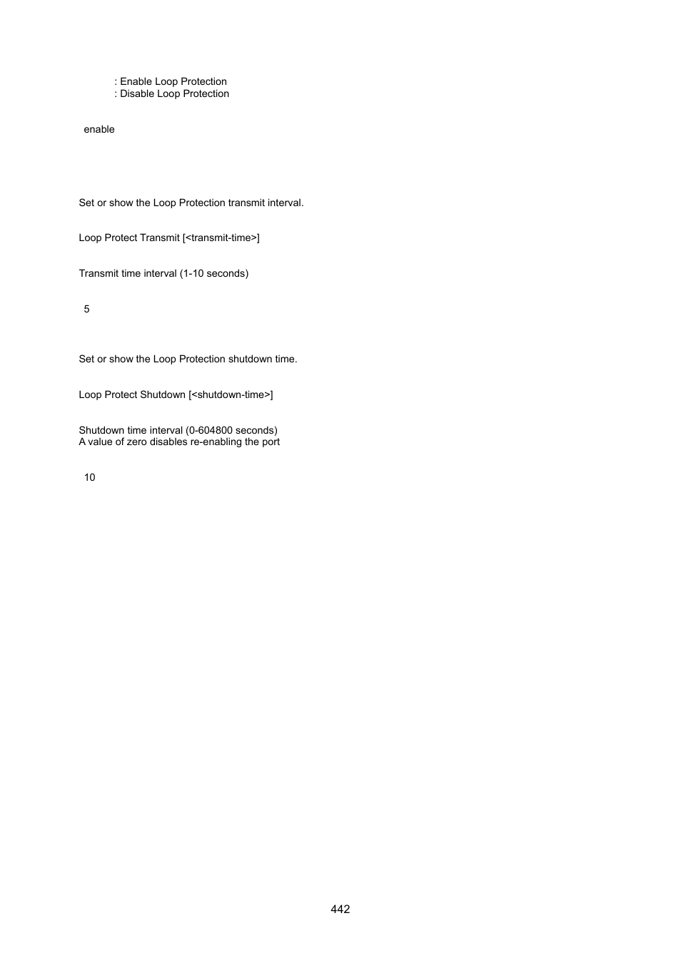 Loop protect transmit, Loop protect shutdown | Interlogix NS3550-8T-2S User Manual User Manual | Page 442 / 495