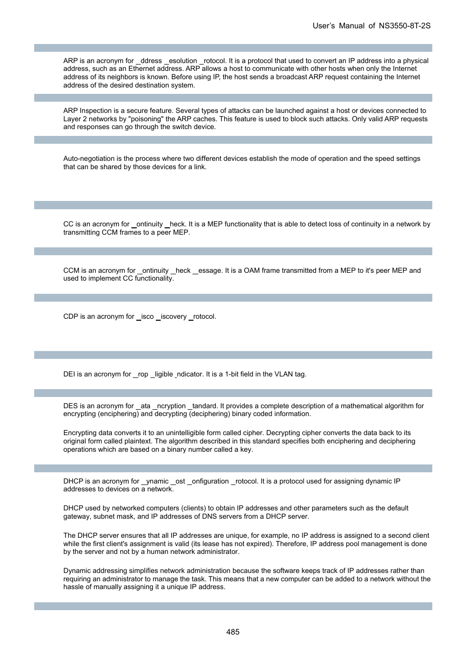 Interlogix NS3550-8T-2S User Manual User Manual | Page 485 / 495