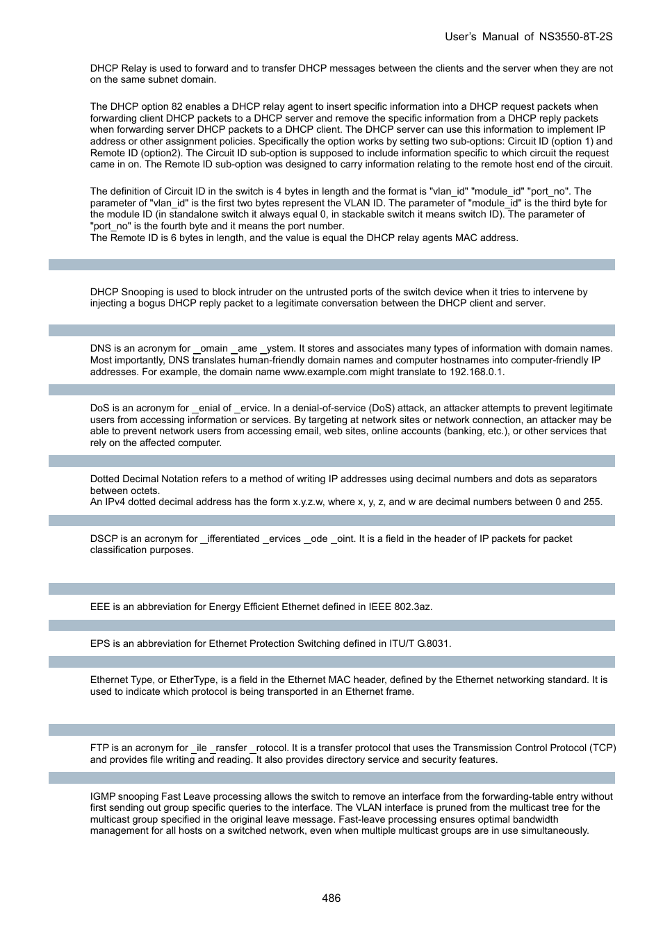 Interlogix NS3550-8T-2S User Manual User Manual | Page 486 / 495