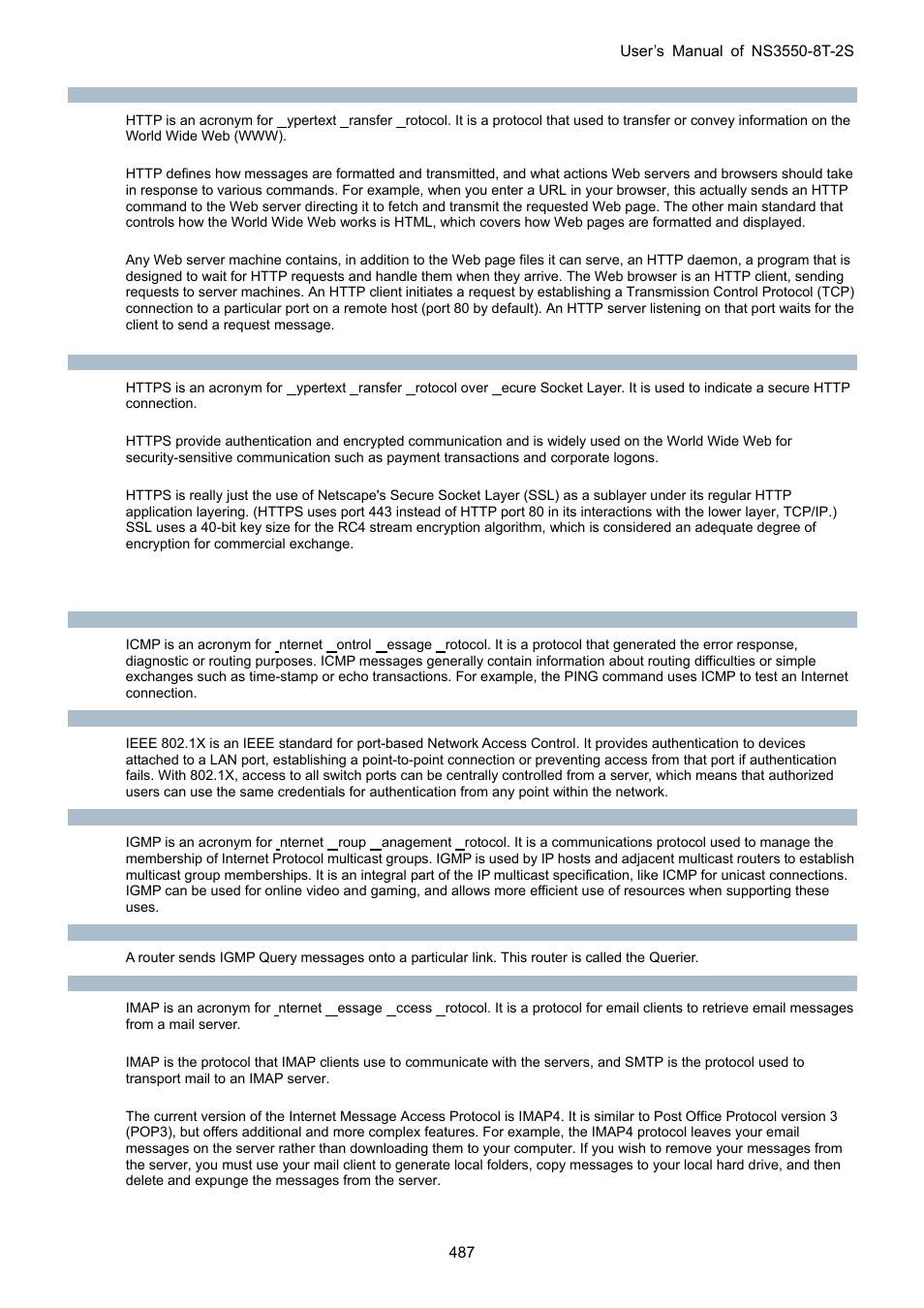 Interlogix NS3550-8T-2S User Manual User Manual | Page 487 / 495