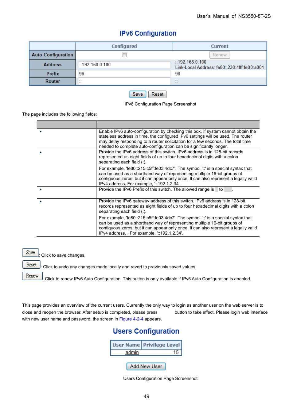 4 users configuration | Interlogix NS3550-8T-2S User Manual User Manual | Page 49 / 495