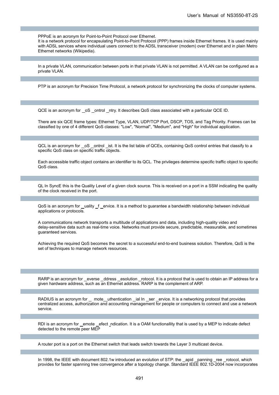 Interlogix NS3550-8T-2S User Manual User Manual | Page 491 / 495