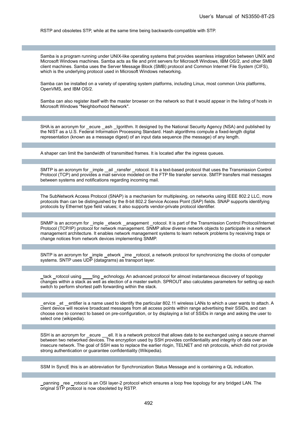 Interlogix NS3550-8T-2S User Manual User Manual | Page 492 / 495