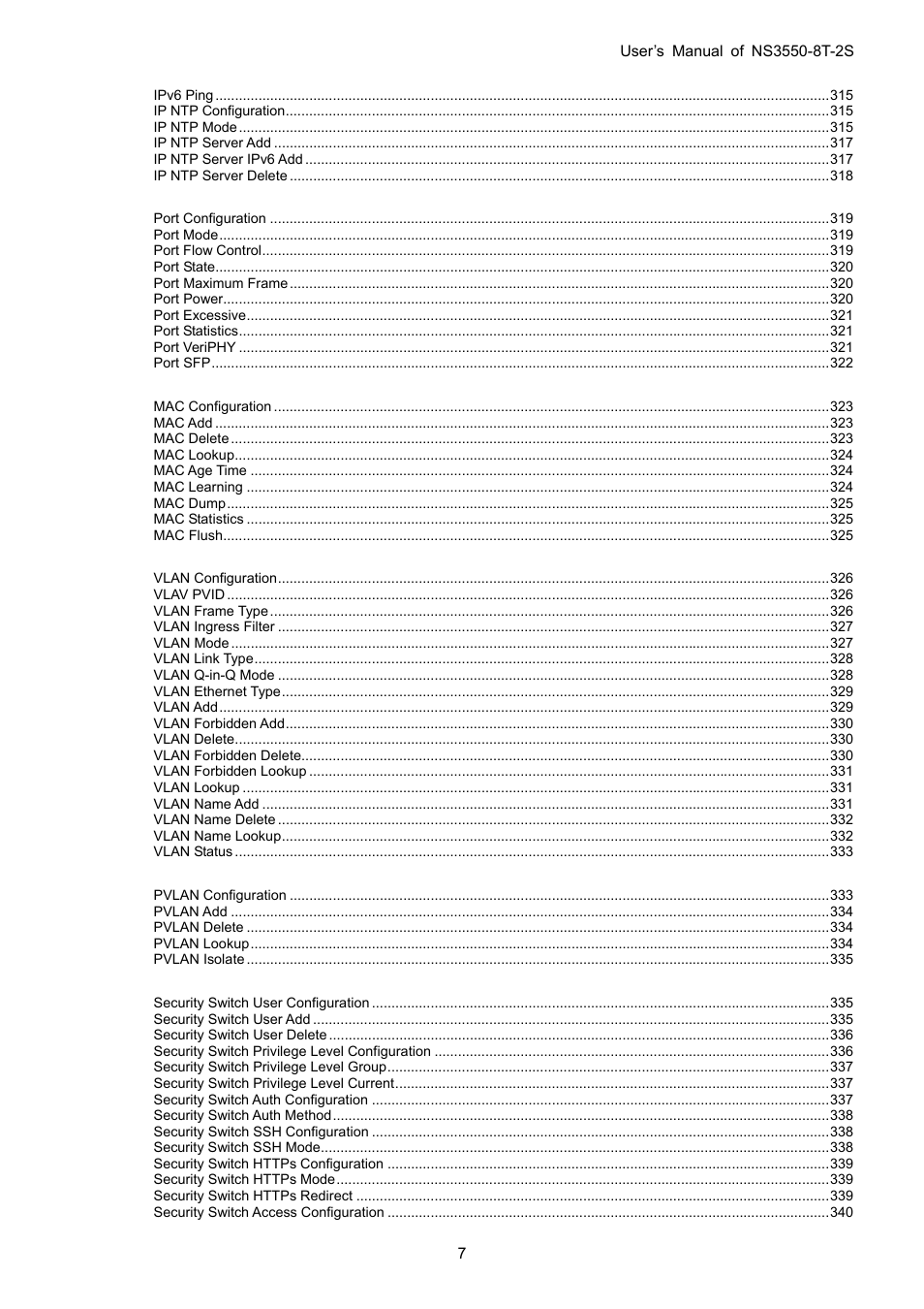 Interlogix NS3550-8T-2S User Manual User Manual | Page 7 / 495