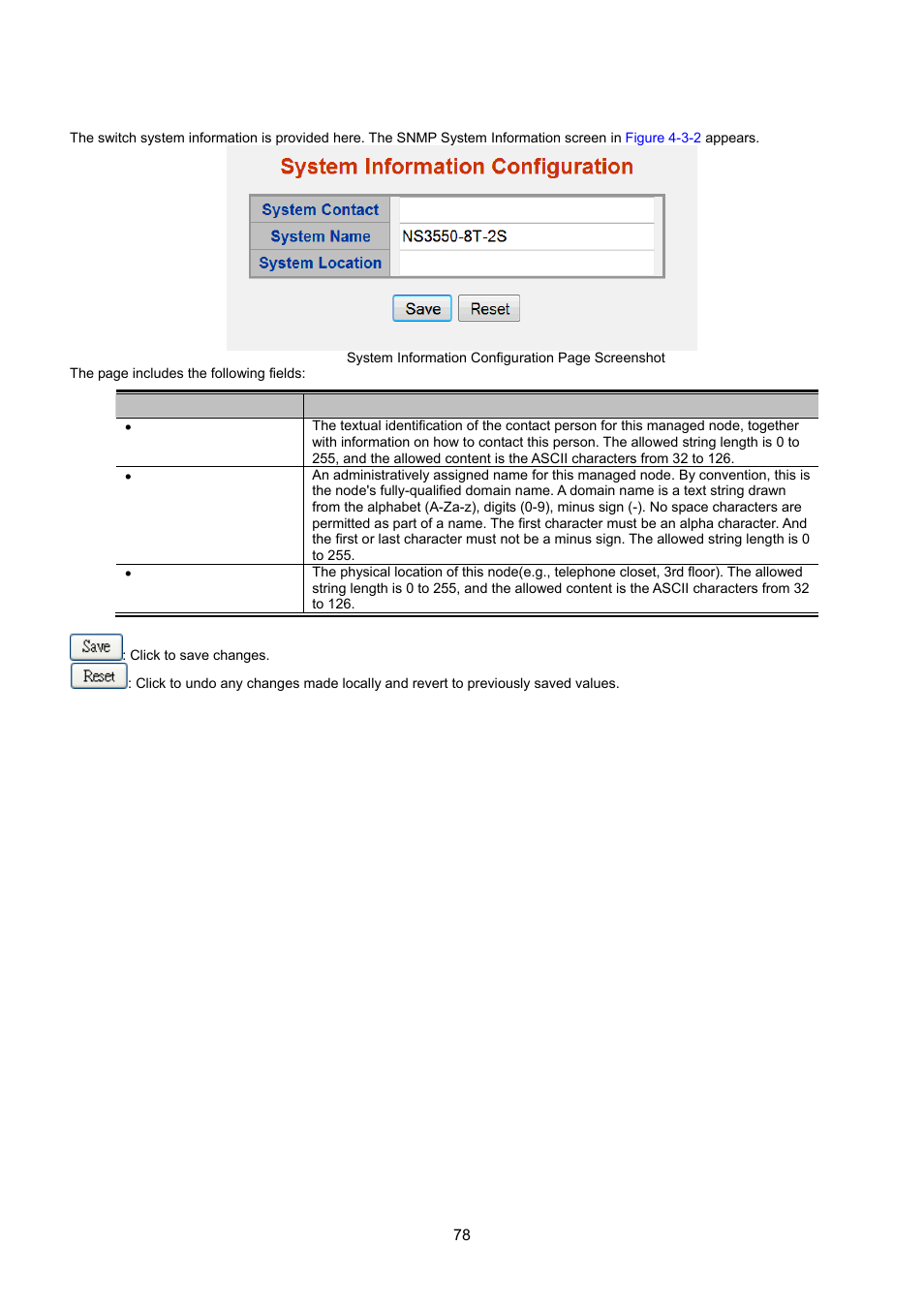 3 snmp system information | Interlogix NS3550-8T-2S User Manual User Manual | Page 78 / 495