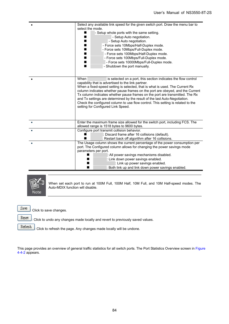 2 port statistics overview | Interlogix NS3550-8T-2S User Manual User Manual | Page 84 / 495