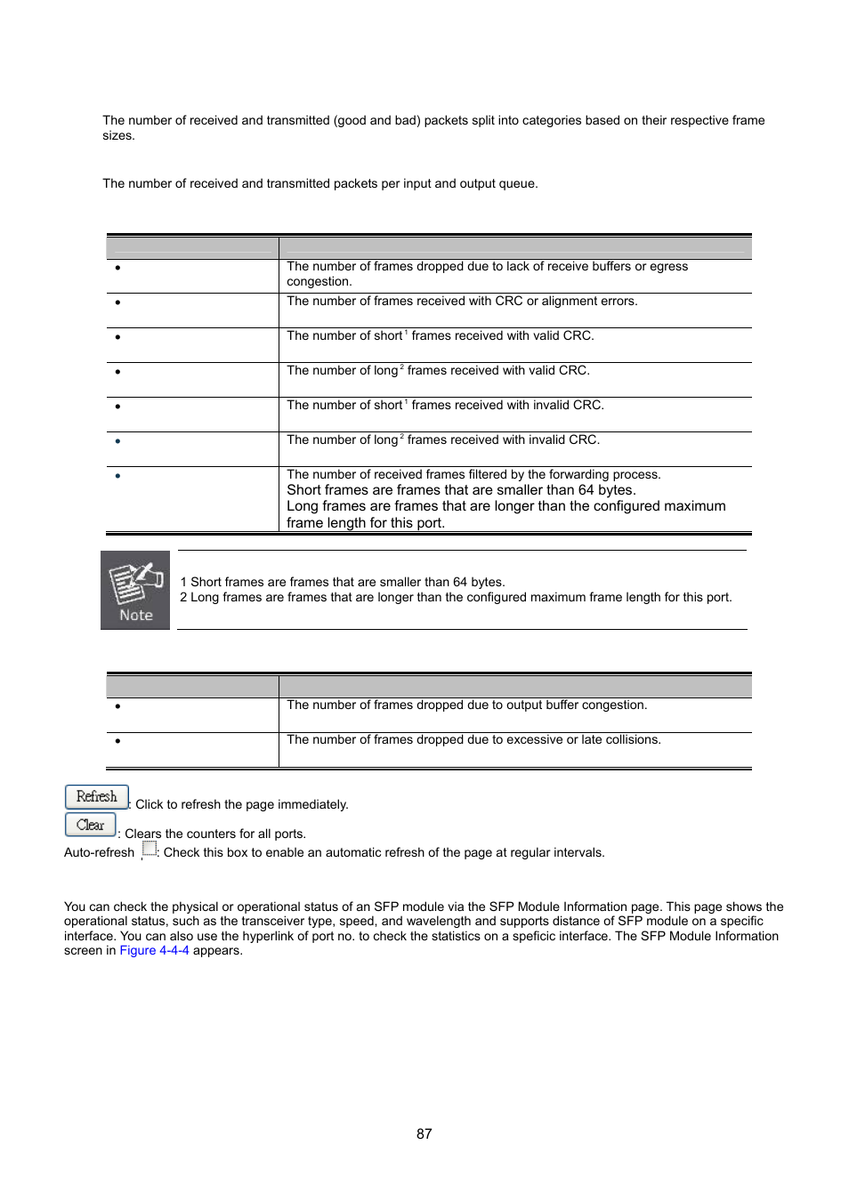 4 sfp information | Interlogix NS3550-8T-2S User Manual User Manual | Page 87 / 495