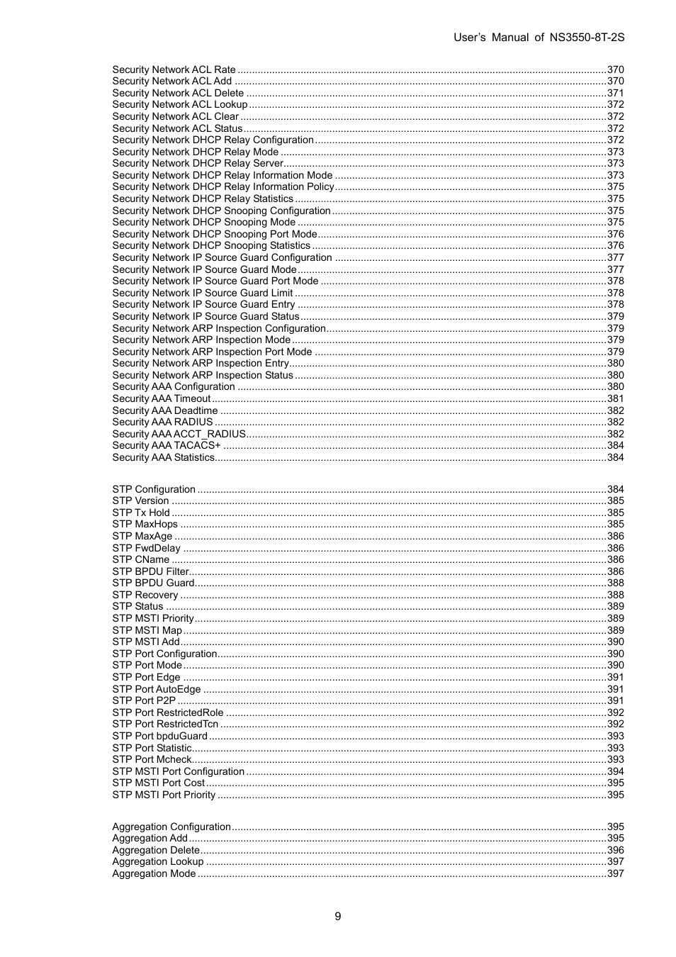 Interlogix NS3550-8T-2S User Manual User Manual | Page 9 / 495
