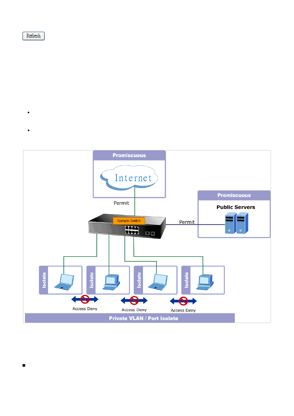 9 port isolation | Interlogix NS3550-2T-8S User Manual User Manual | Page 138 / 631