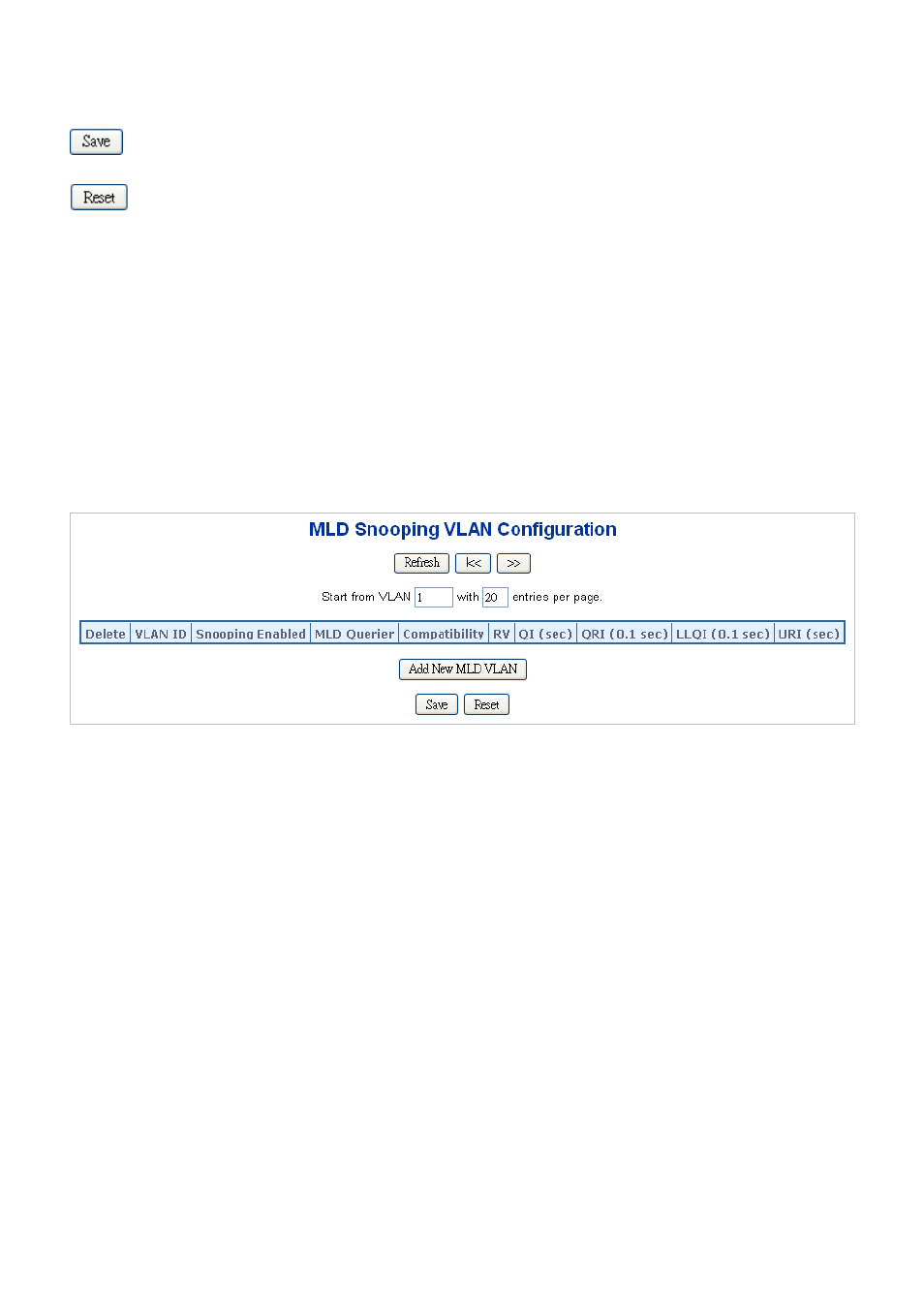 9 mld snooping vlan configuration | Interlogix NS3550-2T-8S User Manual User Manual | Page 183 / 631