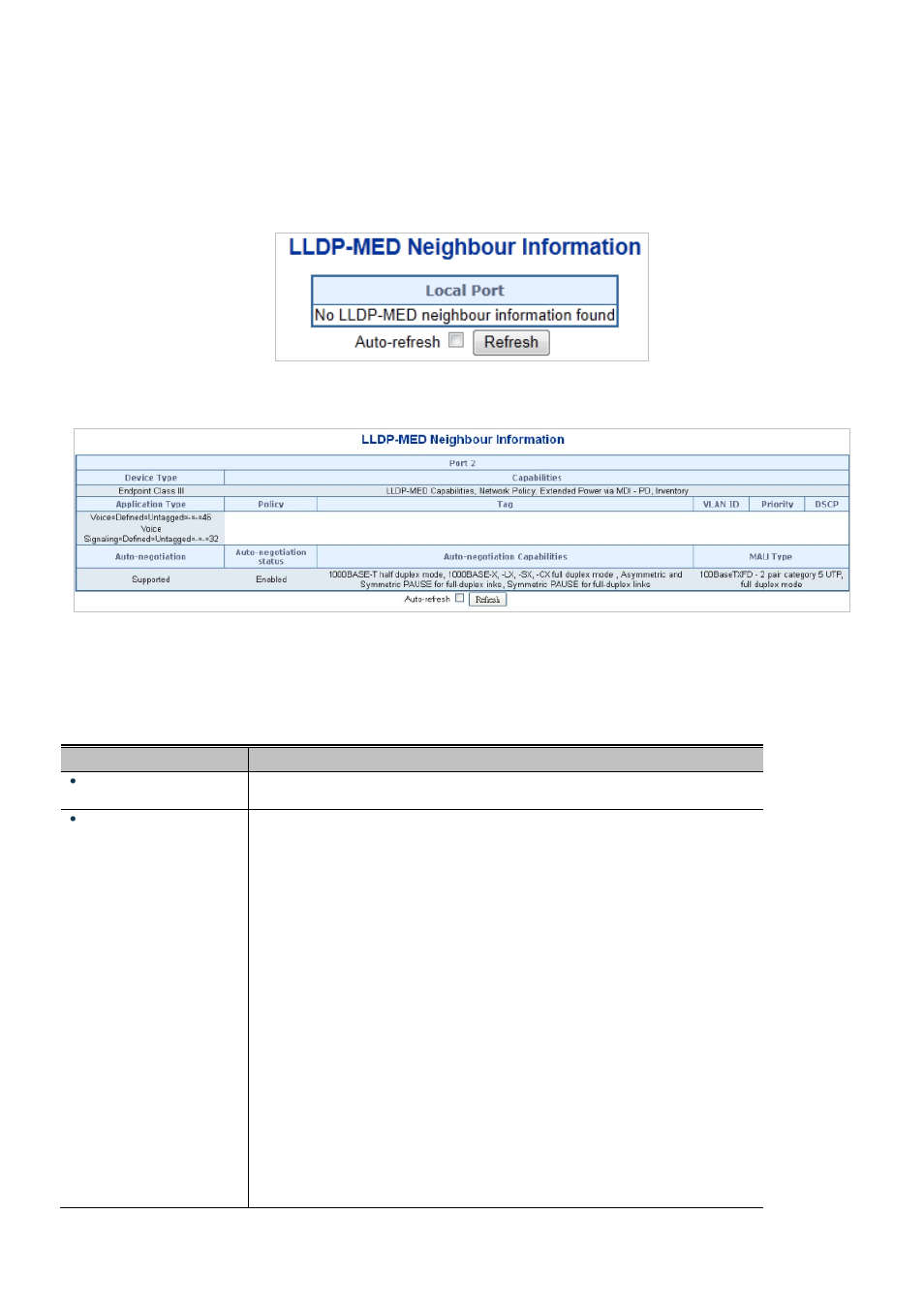 4 lldp-med neighbor | Interlogix NS3550-2T-8S User Manual User Manual | Page 301 / 631