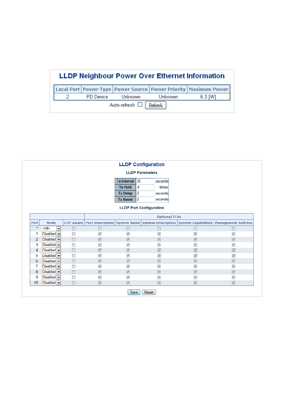 6 lldp poe neighbors | Interlogix NS3550-2T-8S User Manual User Manual | Page 323 / 631