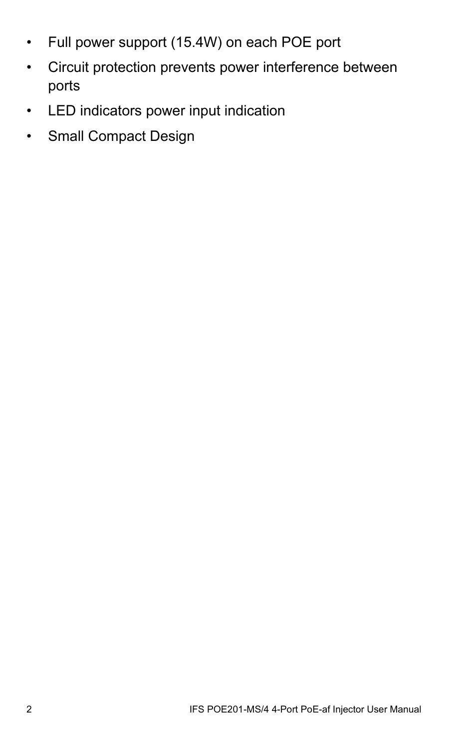 Interlogix POE201-MS/4 User Manual | Page 6 / 14