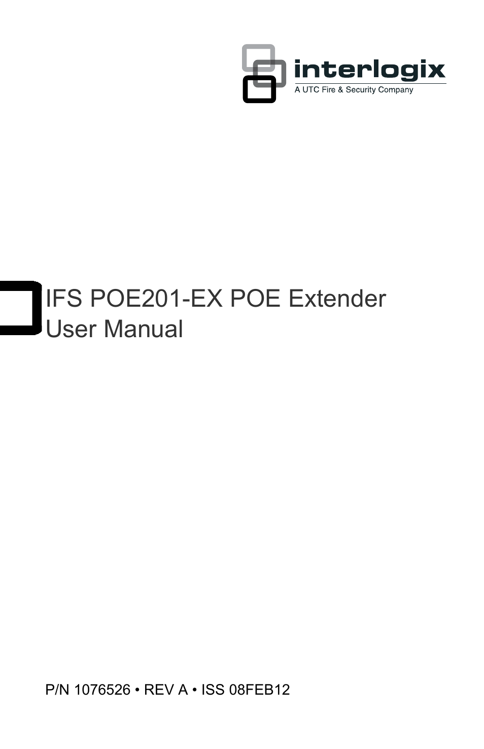 Interlogix POE201-EX User Manual | 15 pages