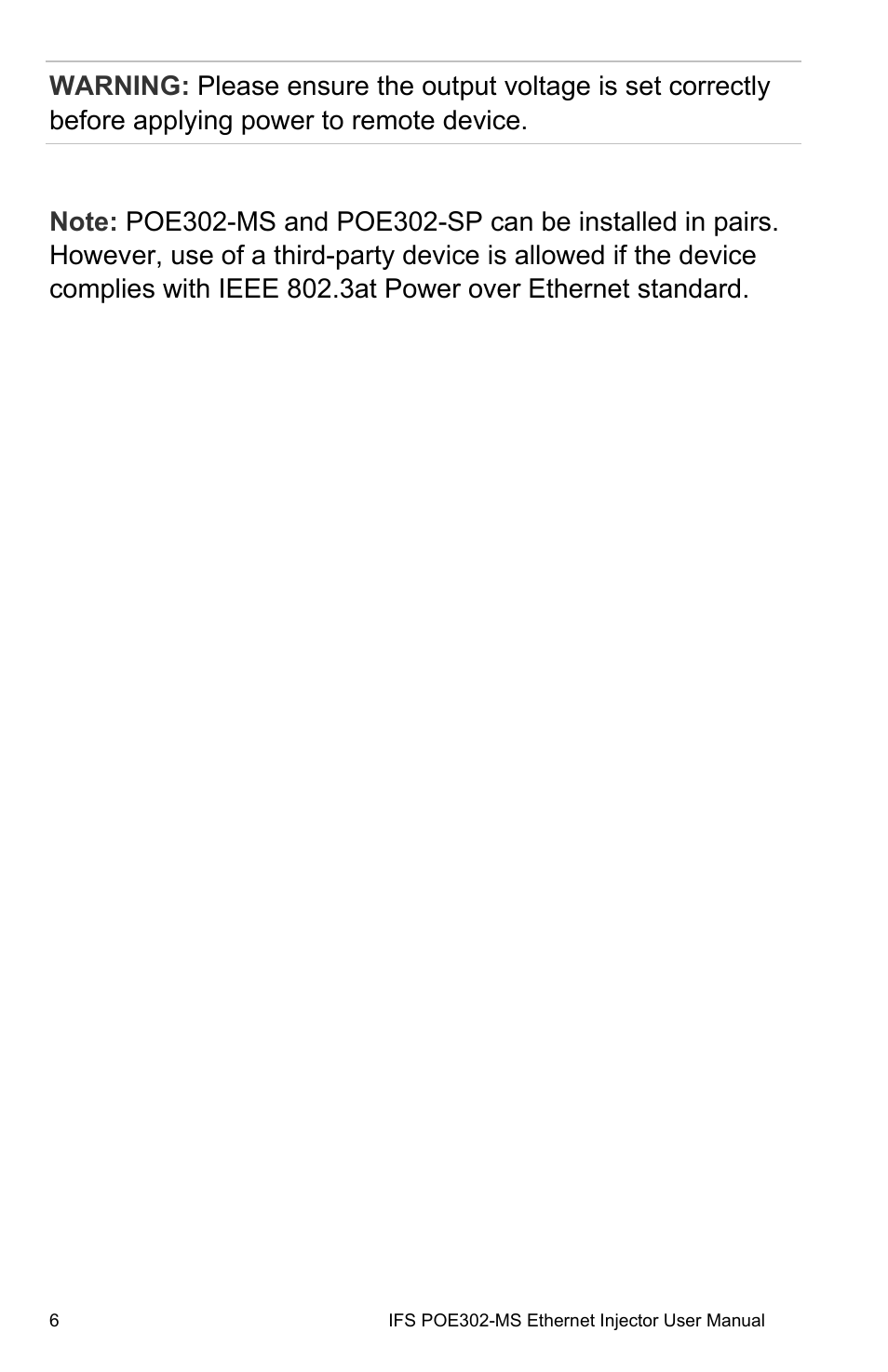 Interlogix POE302-MS User Manual | Page 12 / 14
