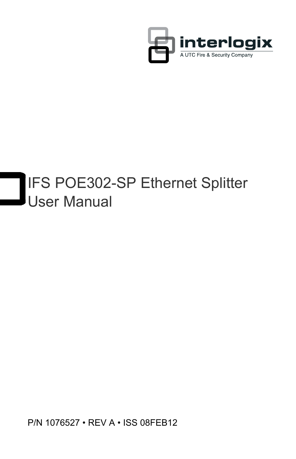 Interlogix POE302-SP User Manual | 14 pages