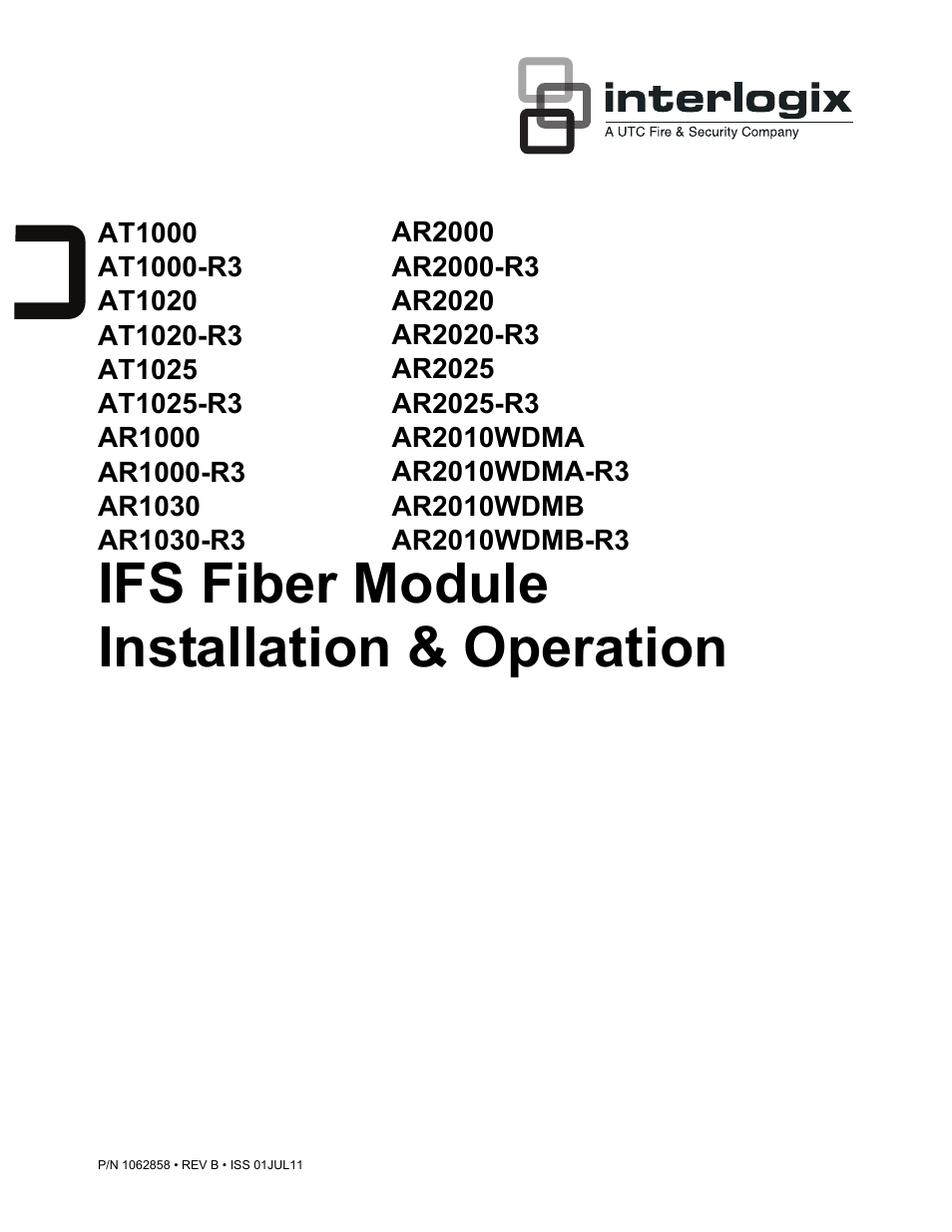Interlogix AR2000 Series User Manual | 12 pages