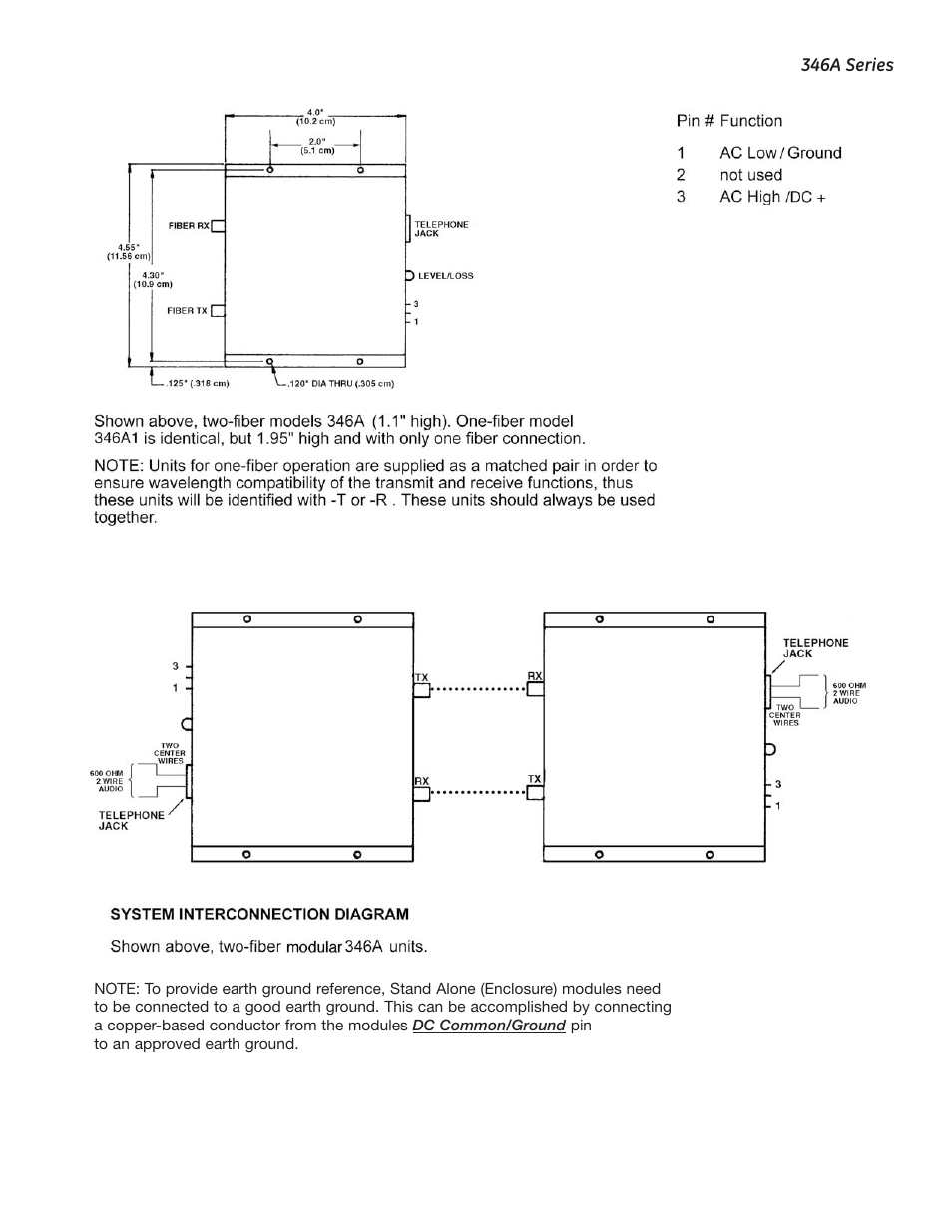 Interlogix 346A Series User Manual | Page 3 / 5