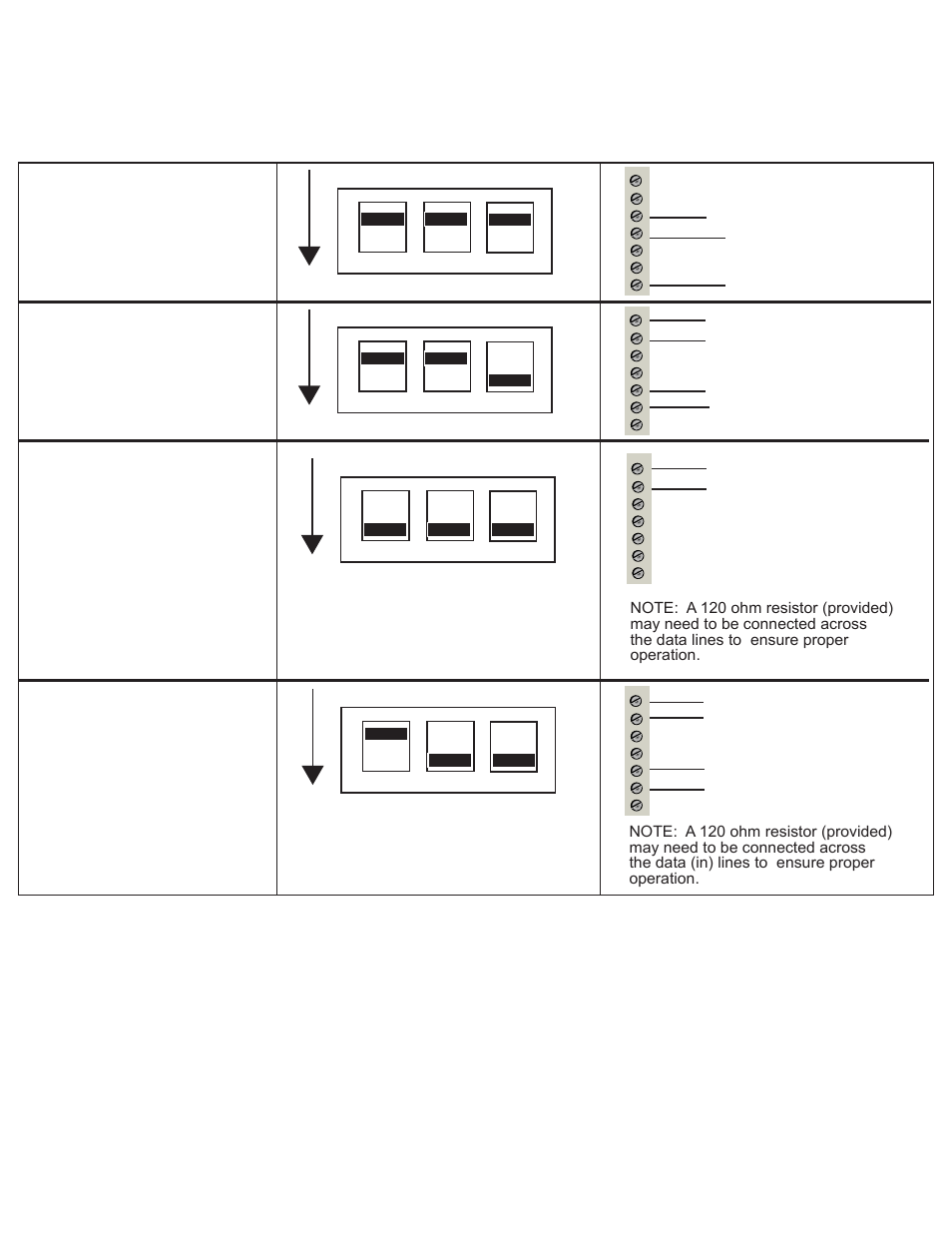 Rs232 data, Rs422 data, Wire rs485 data | Interlogix VDR14100WDM Series User Manual | Page 4 / 11