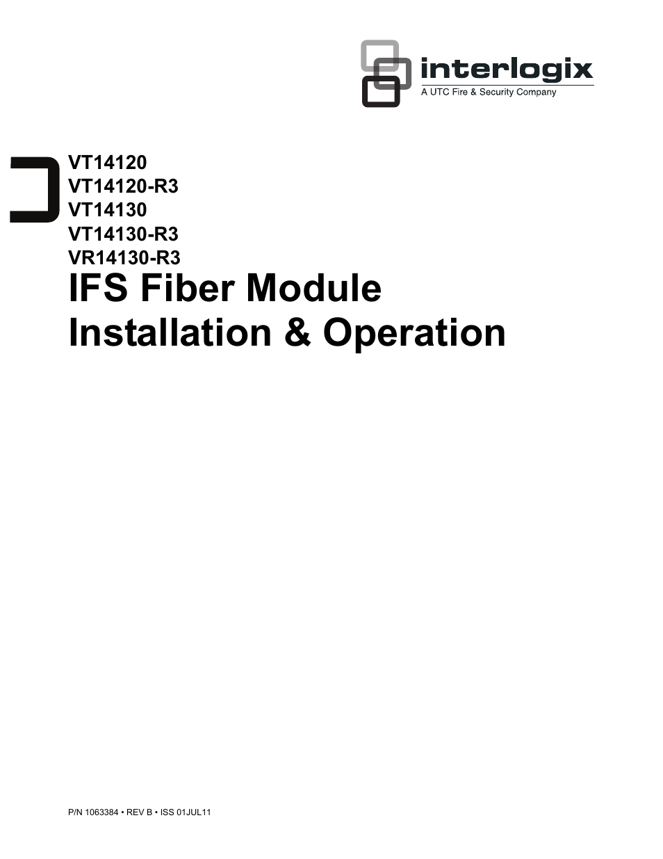Interlogix VR14100 Series User Manual | 6 pages