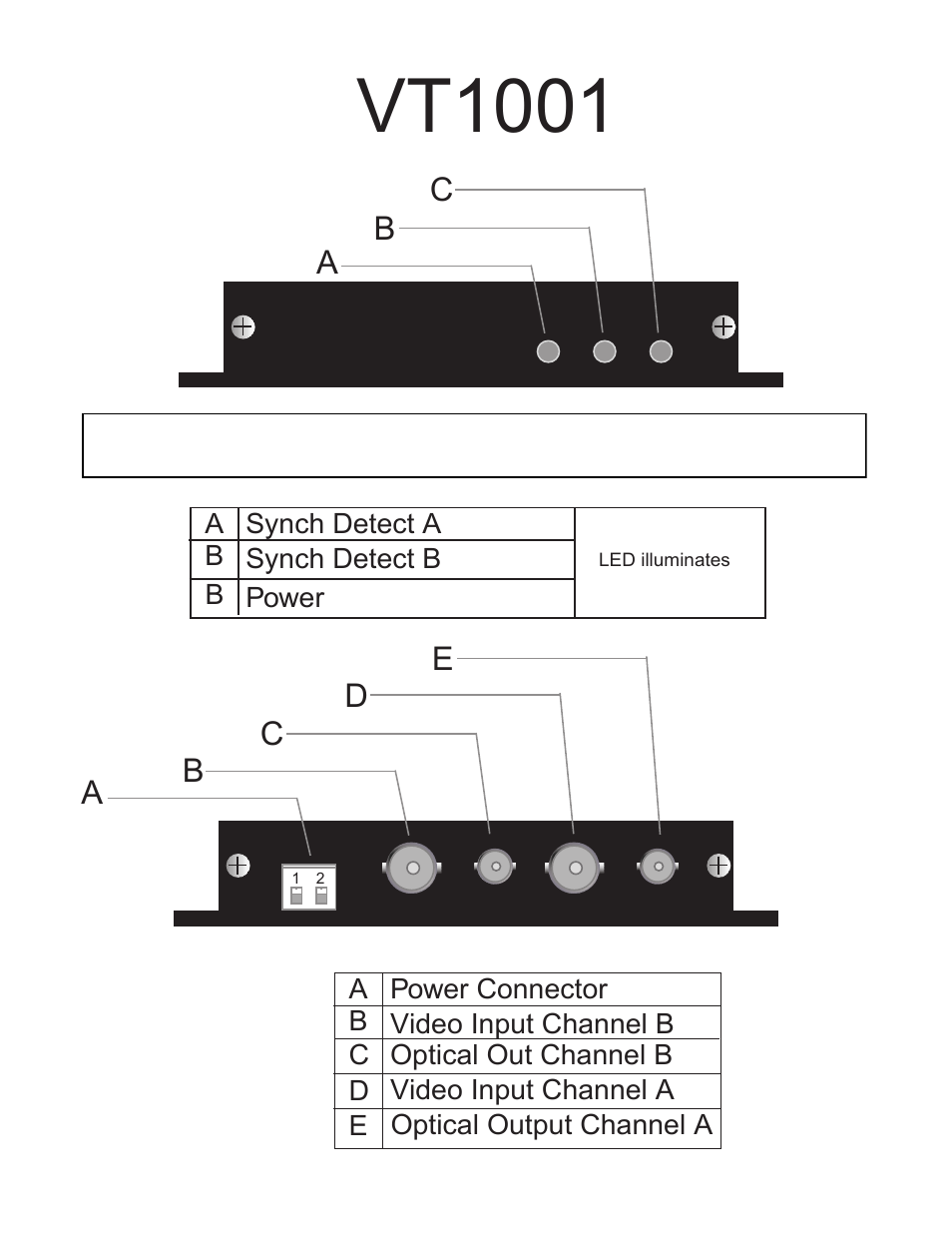 Vt1001 | Interlogix VT1001 Series User Manual | Page 3 / 7