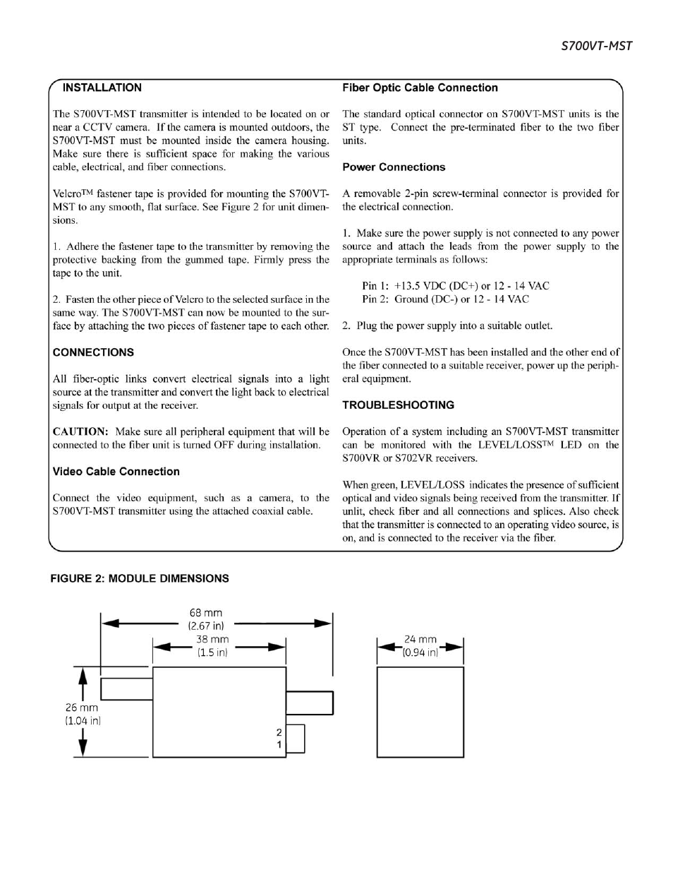 Interlogix S700VT-MST User Manual | Page 3 / 5