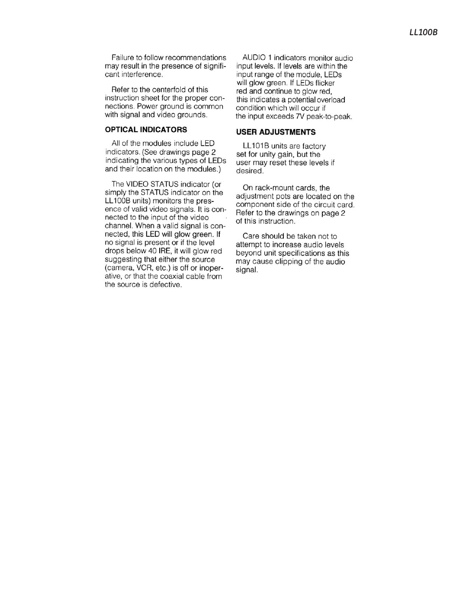 Interlogix LL100B User Manual | Page 4 / 5