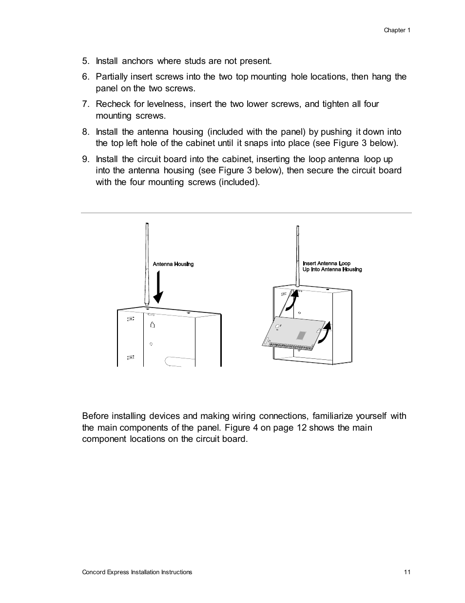 Identify panel components | Interlogix Concord Express Installation Manual User Manual | Page 17 / 117