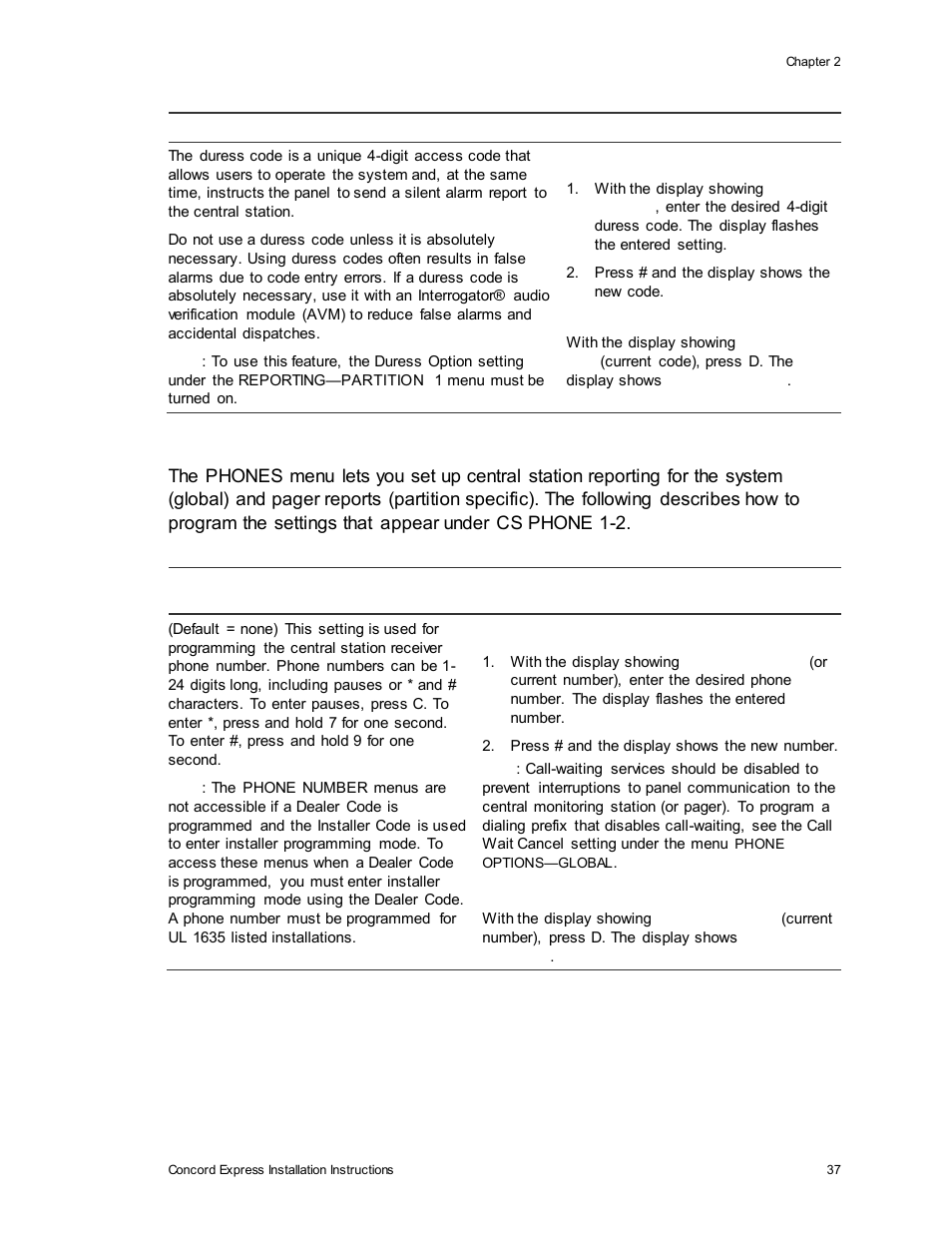 Interlogix Concord Express Installation Manual User Manual | Page 43 / 117