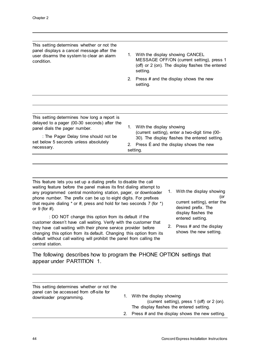 Interlogix Concord Express Installation Manual User Manual | Page 50 / 117