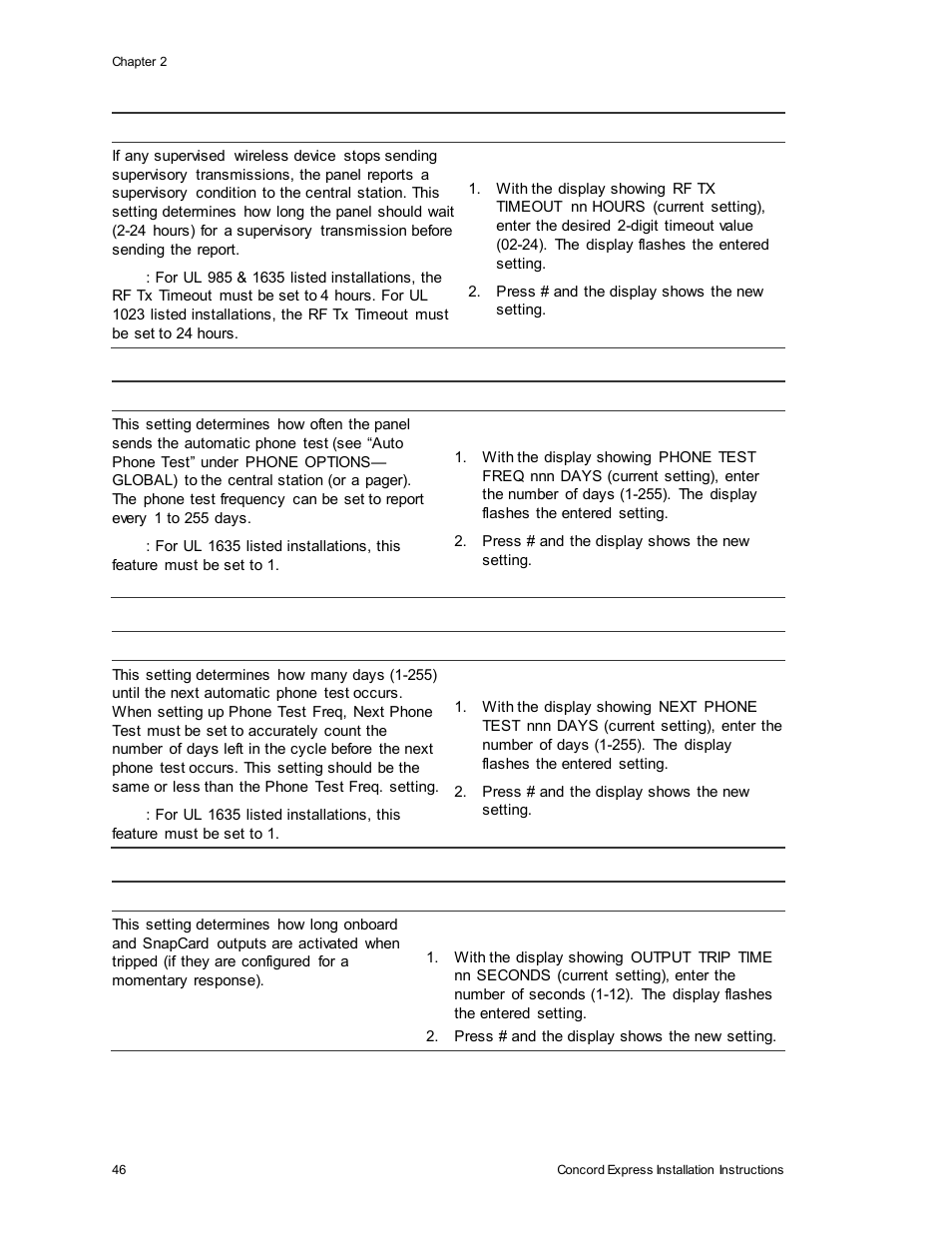 Interlogix Concord Express Installation Manual User Manual | Page 52 / 117