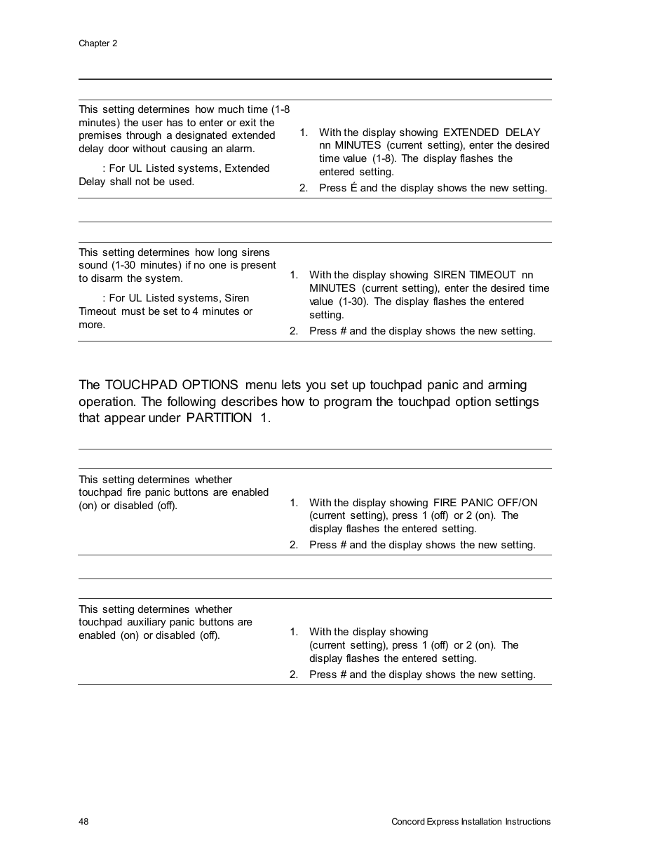 Interlogix Concord Express Installation Manual User Manual | Page 54 / 117