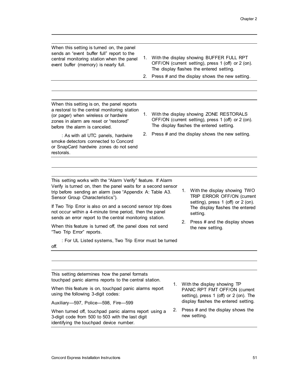 Interlogix Concord Express Installation Manual User Manual | Page 57 / 117