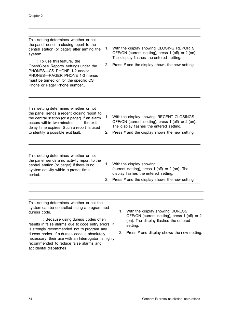 Interlogix Concord Express Installation Manual User Manual | Page 60 / 117
