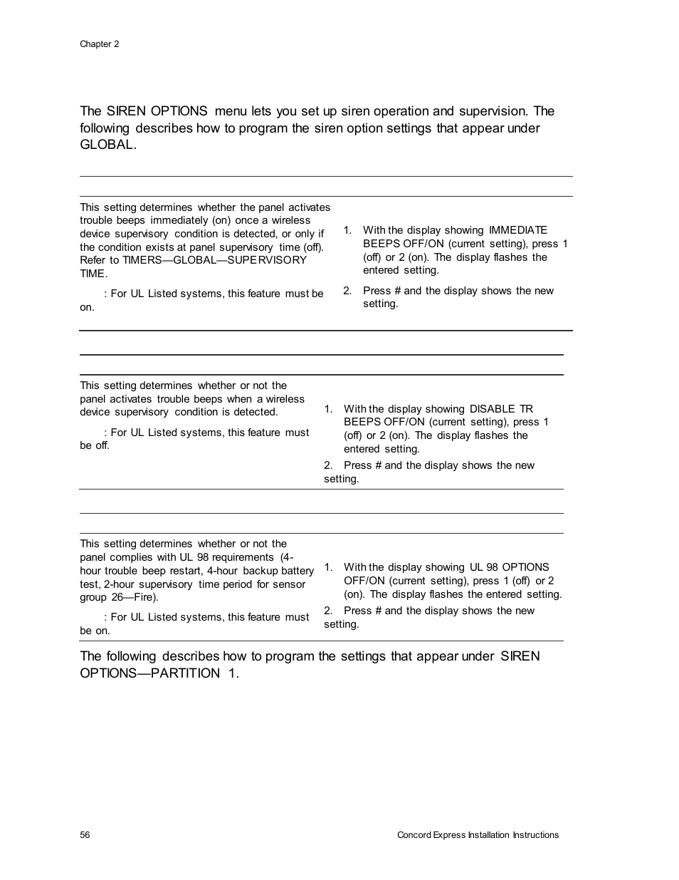 Interlogix Concord Express Installation Manual User Manual | Page 62 / 117